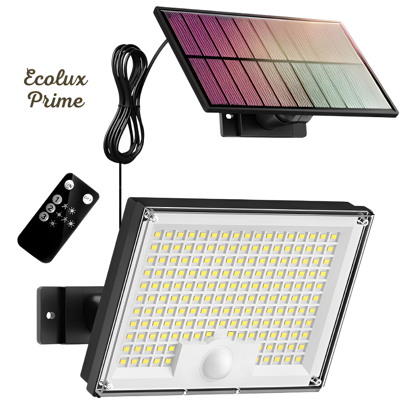 Sistema de Iluminação Sustentável - Refletor + Painel Solar Ecolux Prime